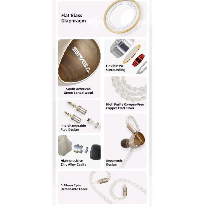 Sivga Que / Que UTG Hi-Fi Dynamic Driver In Ear Monitor Earphone IEM
