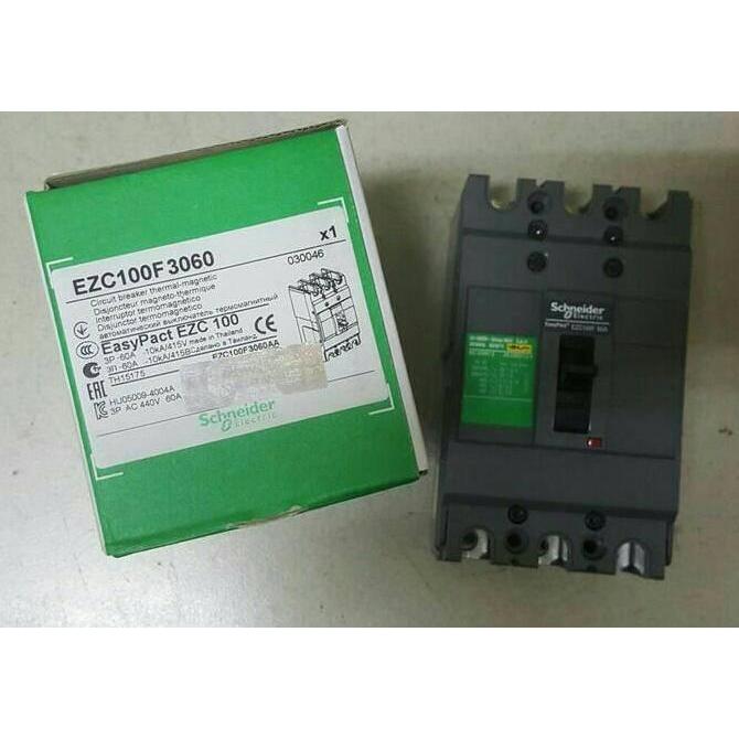 nyomanpauz / schneider MCCB EZC100F-10KA/MCCB 3phase 60A schneider Diskon