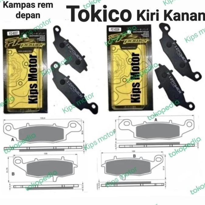 KAMPAS REM DEPAN KAWASAKI ER6 ER6N ER6F ER 6 F N VERSYS 650 FIZPOWER FIZ POWER FZ 0227 0228 BEST SEL