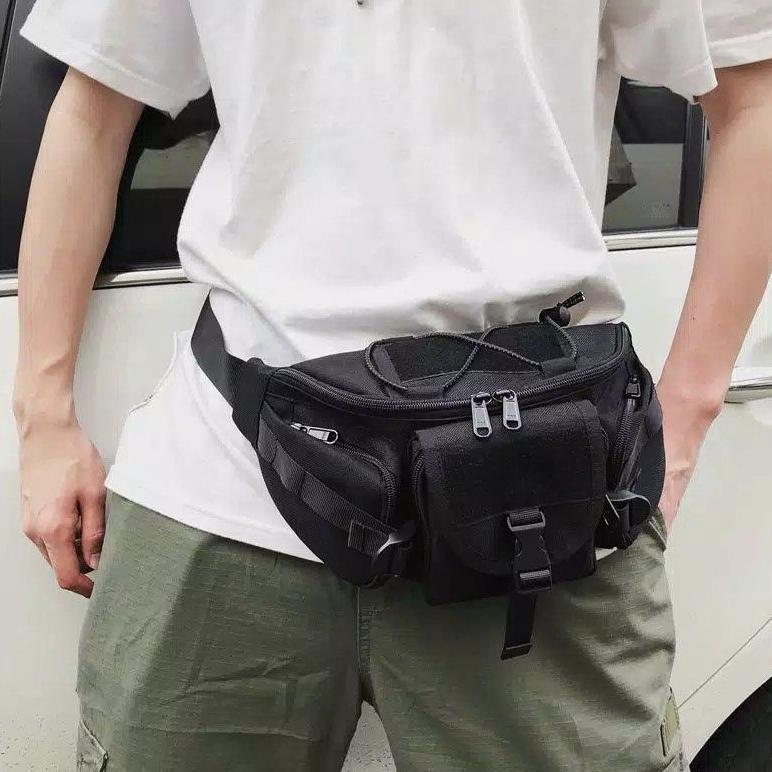 ORIGINAL TAS SELEMPANG TNI WAISTBAG TACTICAL TAS PINGGANG TACTICAL ARMY TAS TENTARA MILITER BRIMOB P