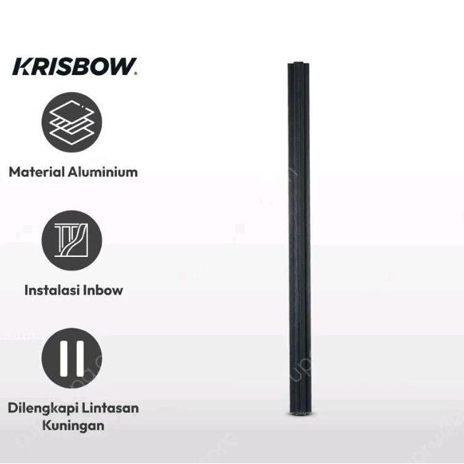 Ready Krisbow 1 Mtr Part Rel Lampu Sorot Recessed High - Hitam