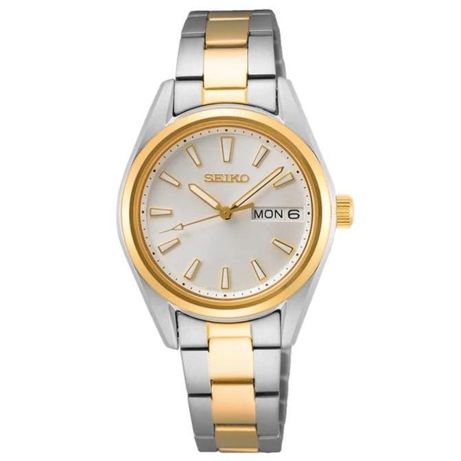 Seiko Wanita SUR454P1 SUR454 Classic Sapphire Quartz Dual Tone Stainless Steel