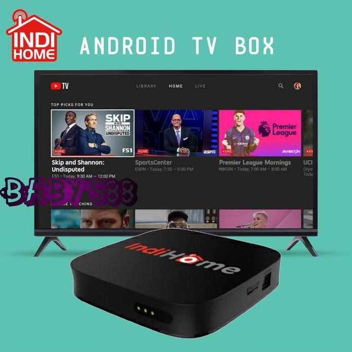 SMART TV BOX ANDROID INDIHOME 4K - ANDROID SMART TV BOX INDIHOME 4K