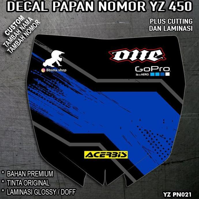 Decal  Papan  Nomor  YZ  450 murah