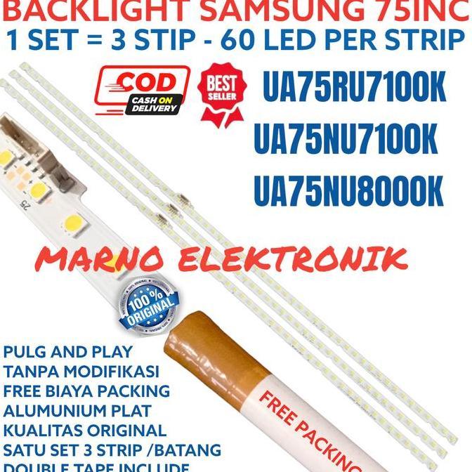 BACKLIGHT SAMSUNG 75IN 75NU UA75RU7100K UA75NU7100K UA75NU8000K 60K A2162