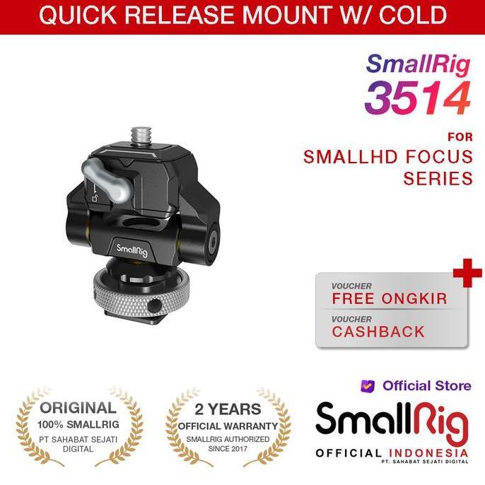 SmallRig mini Quick Release Monitor Mount with Cold Shoe 3514