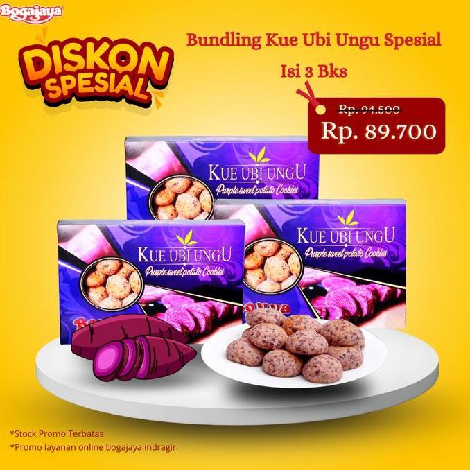 Paket Bundling Isi 3 Kue Ubi Ungu Oleh Oleh Khas Surabaya