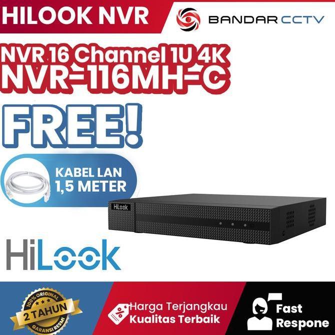 Hilook NVR-116MH-C NVR 16 CHANNELL 1U 4K NVR