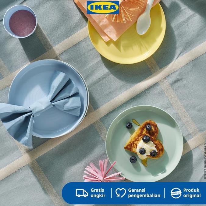 IKEA KALAS Piring Makan Bayi Serbaguna Warna-Warni Isi 6pcs