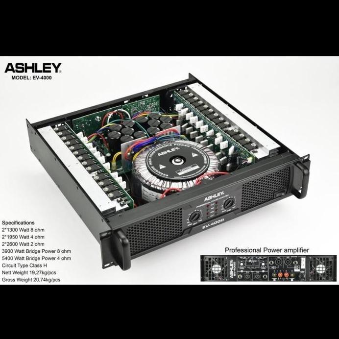 power amplifier ashley ev4000 ev 4000 garansi original