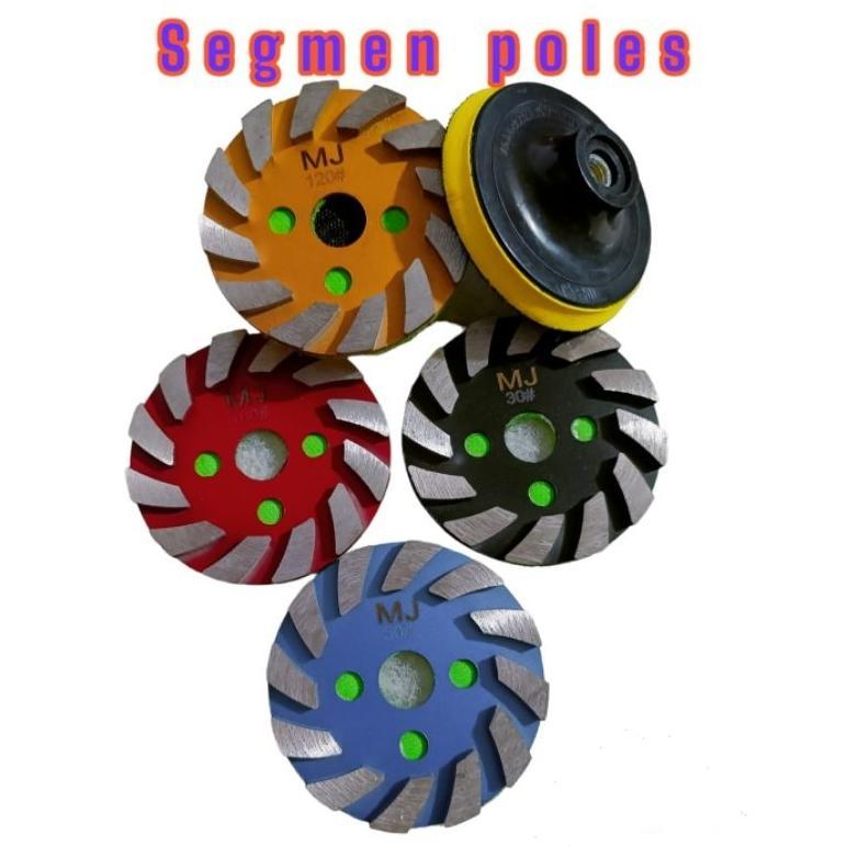 segmen pad/ped segmen untuk meratakan/mengkupas batu Acian /beton/tembok/marmer/granit tajam dan awe