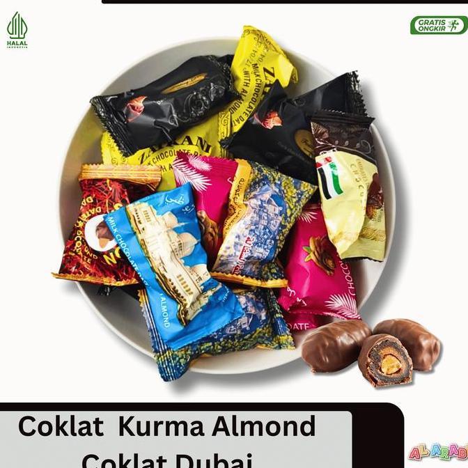 Coklat Isi Kurma Almond  Asli Arab Coklat Dubai 1Kg