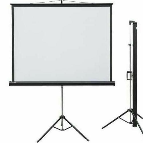 Layar Proyektor Tripod 60"
