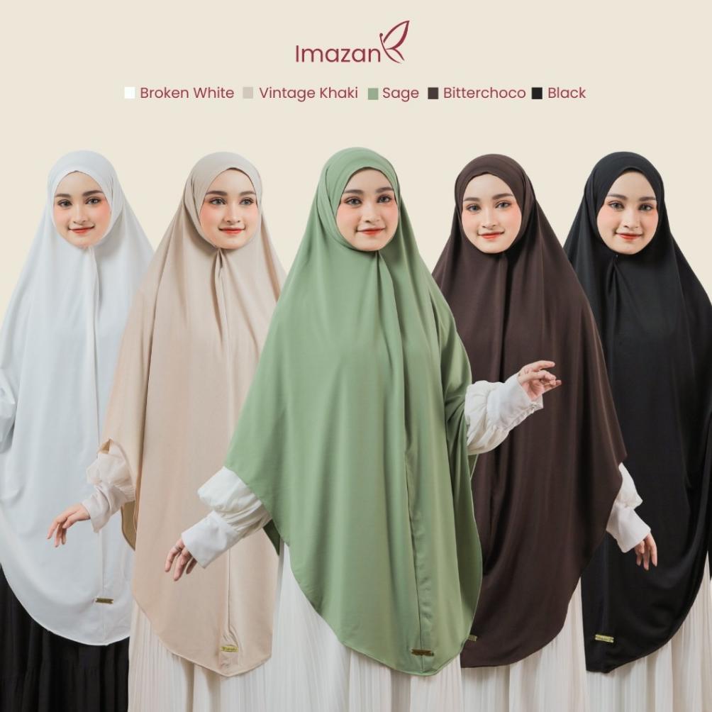 garansi imazan hijab syari jumbo jersey korea non pet khimar syari halwa series jilbab instan ukuran