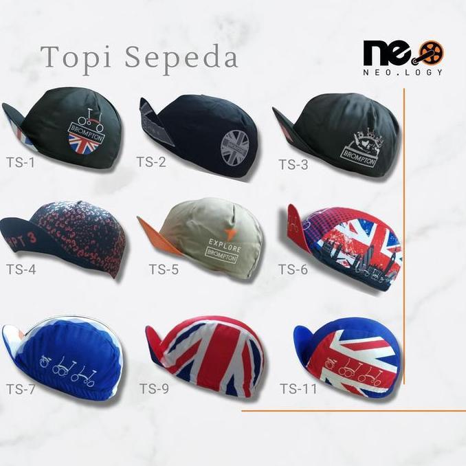 TOPI SEPEDA Brompton CYCLING CAP WANITA SEPEDA