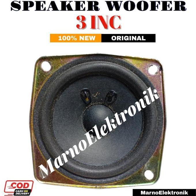 SPEAKER WOOFER 3 INCH 4 OHM 6 WATT SPEKER WOFER 4OHM 6W ORIGINAL A2162
