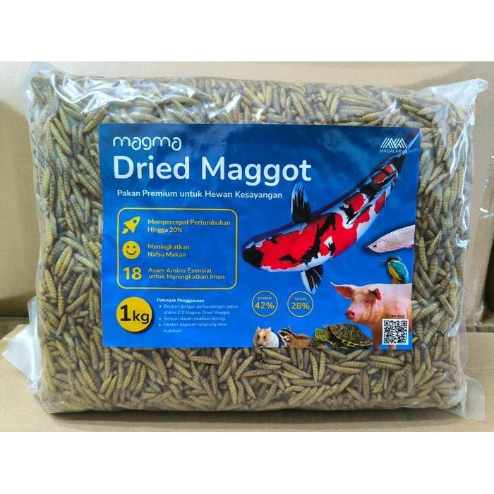 Dried Maggot Kering BSF 1Kg Kualitas Premium Grade A -1kg