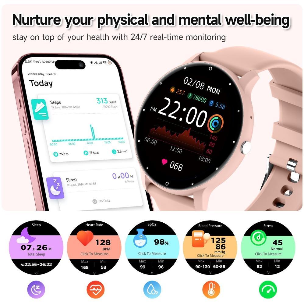 BEST SALE BOZLUN B50S Smartwatch Fitness Trackers Smartwatch Wanita IP68 Jam Tangan Smartwatch Pria 