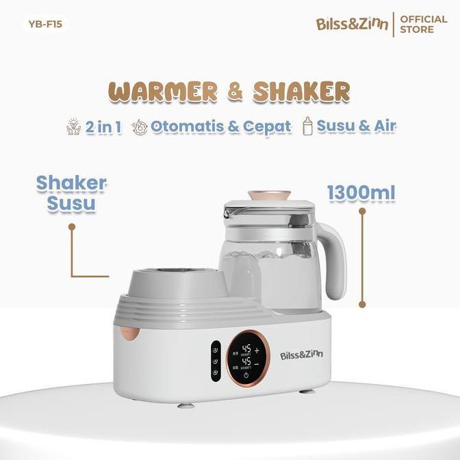 3  Penghangat ASI & Susu Bayi 2in1 Bilss&Zinn dengan Shaker Otomatis | Pengatur Suhu Stabil F15 Mesi