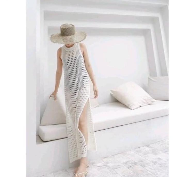 OUTER ONLY - ARA knitted cover up outer woman premium / outer rajut luaran bikini premium / beachwea