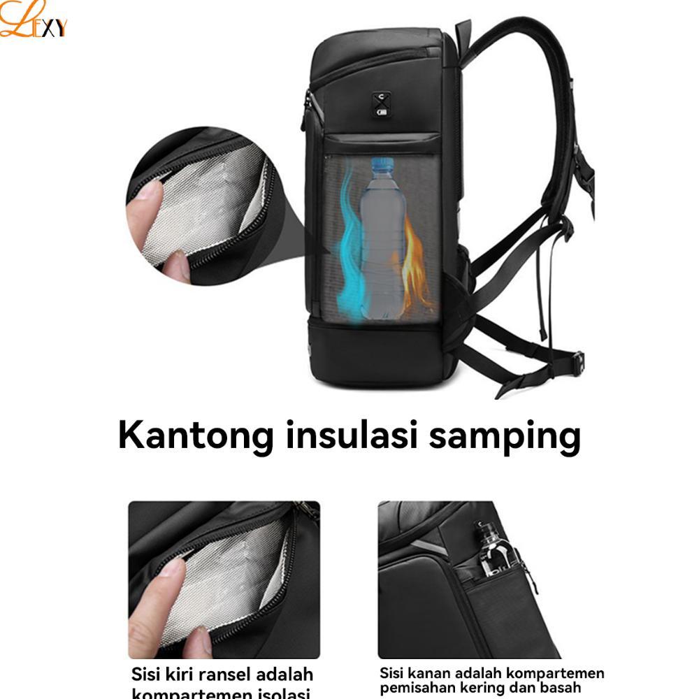 Hot Deals Lexy Tas Traveling Pria Kapasitas Besar Ransel Multifungsi Tahan Air Dengan Kompartemen Se