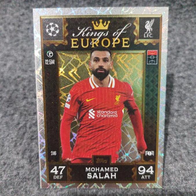Match attax extra 24-25 kings of europe mohamed salah holographic