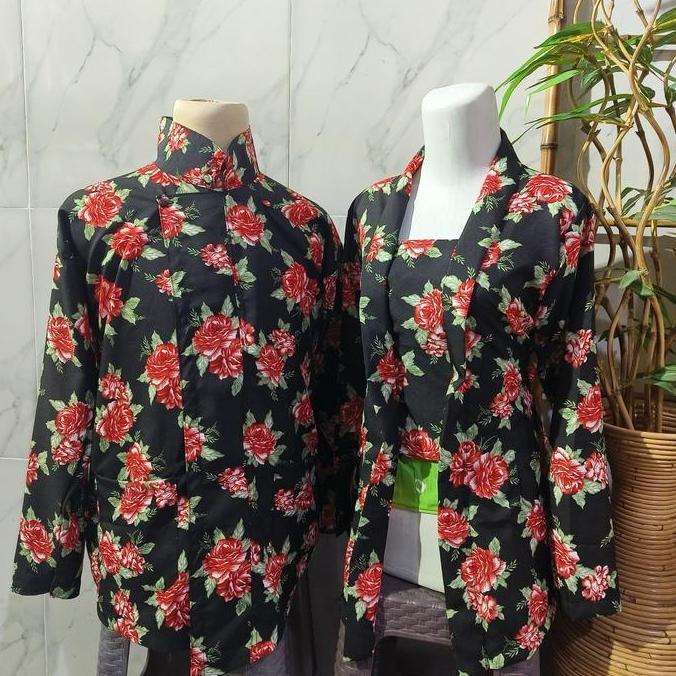 [] Baju Surjan Kembang/Surjan Bunga2 Couple Murah  Pasangan