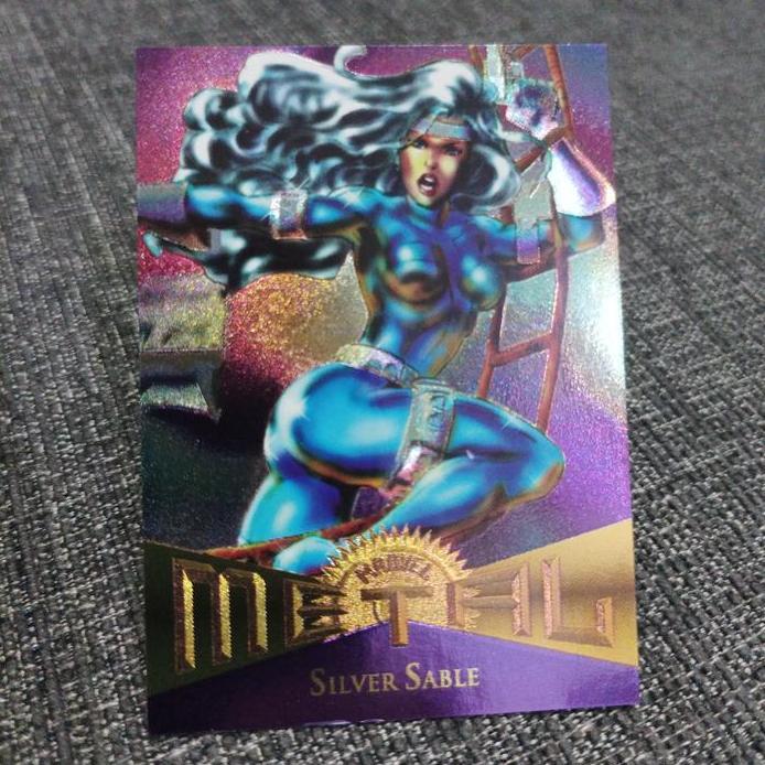 Marvel metal blaster 1995 silver sable