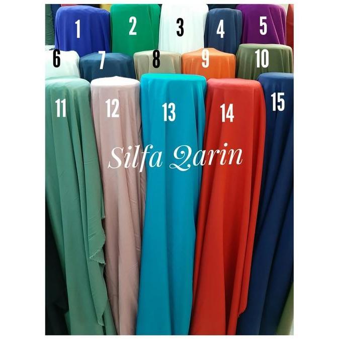 Kain Katun Rayon Premium _ Bahan Katun Rayon Polos Premium