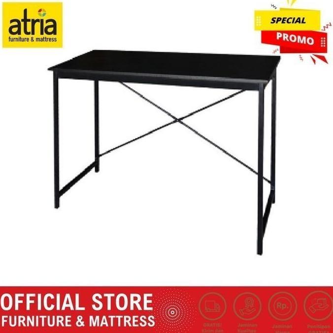 Meja Komputer Meja Multifungsi Atria Joshua 100x50x75cm Black