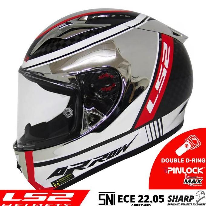 Helm LS2 FF323 Arrow C Evo Indy Carbon Chrome