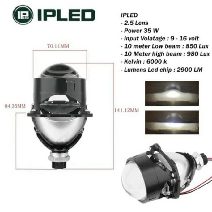 Biled Projector IPLED 2.5 Inch Bluelens terlaris