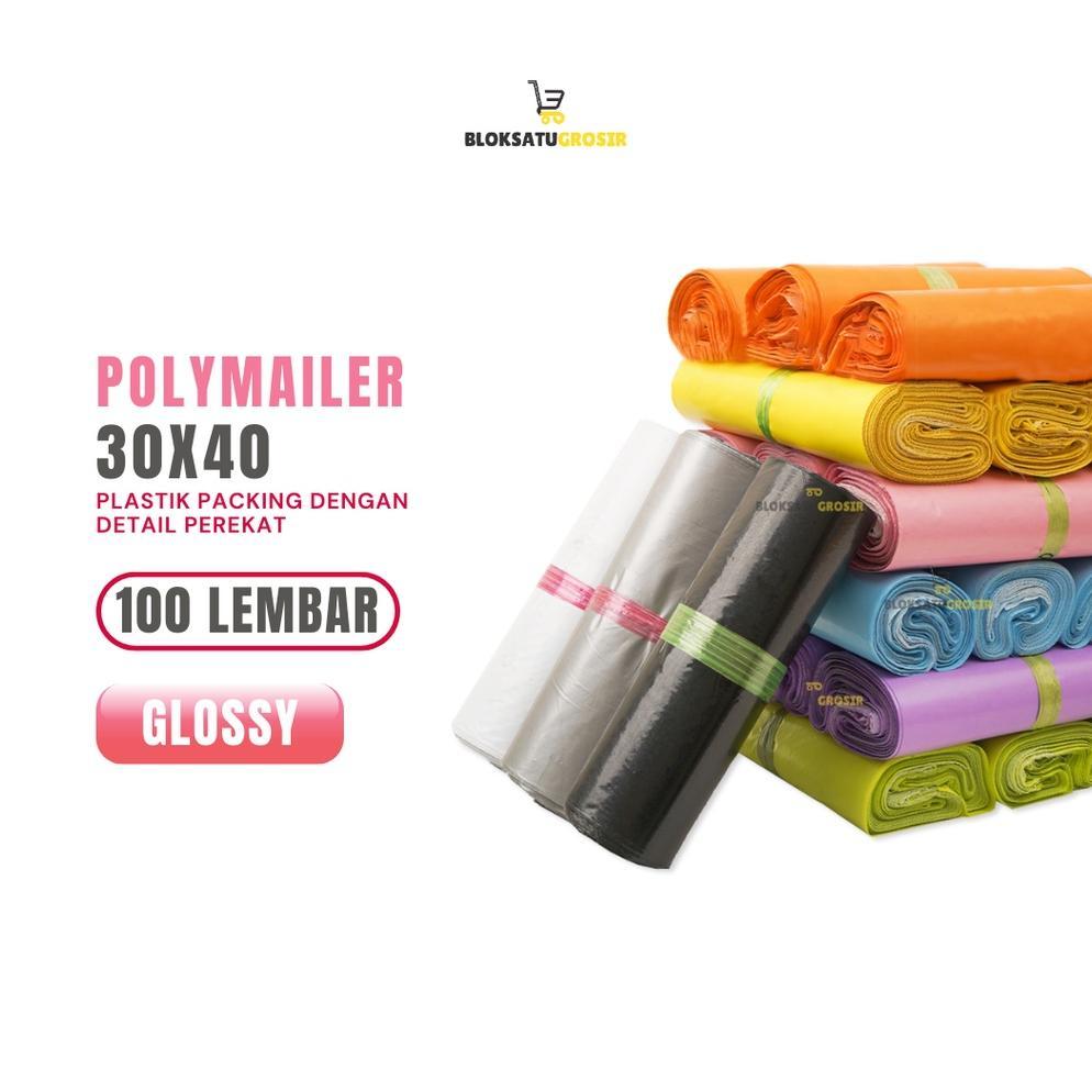 NEW plastik packing | polymailer 30x40 | Plastik Polymailer Premium Glossy 30x40 Bloksatugrosir [ter
