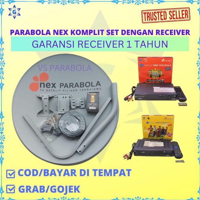 warhan_pik - antena nex parabola 60 cm komplit receiver nex parabola