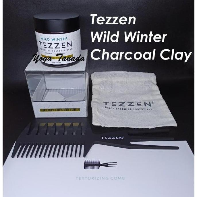 POMADE TEZZEN WILD WINTER ACTIVATED CHARCOAL CLAY LIMITED EDITION