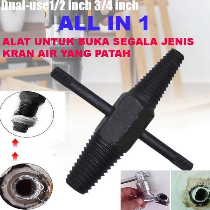 Gonew- Fluszo- Alat Buka Cabut Kran Keran Air Patah Tap Balik Pembuka Keran Air Patah