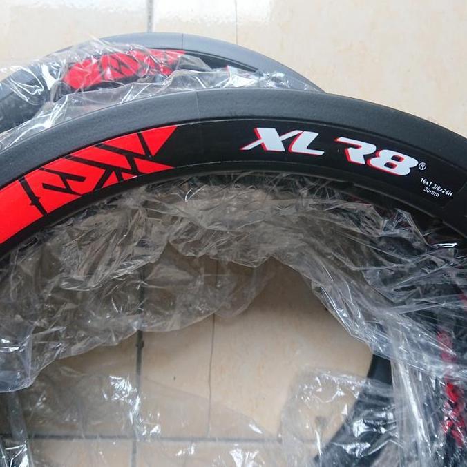 junkishop / rims velg sepeda ukuran 16 plus 349 xlr8 Diskon