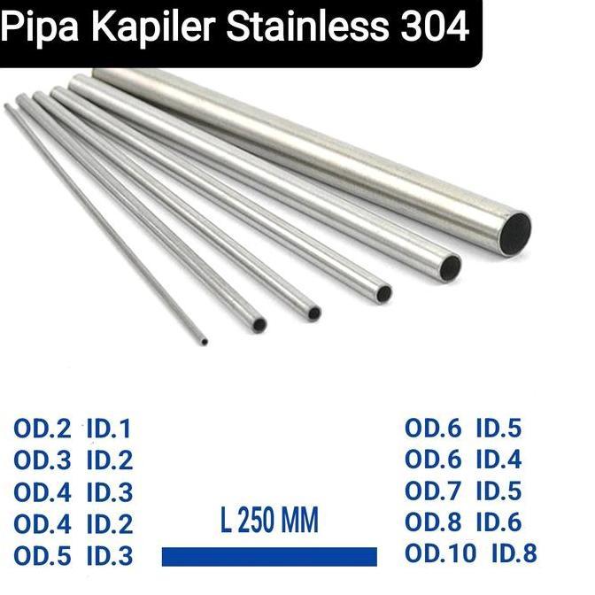 Gonew- Fluszo- Pipa Kapiler Stainless / Pipa Tubing 0D 1Mm Mm 3Mm 4Mm 5Mm L 50 Mm