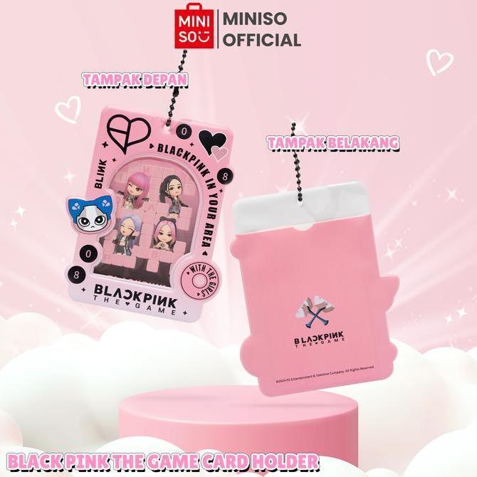 Promo Miniso Pc Holder Pvc Blackpink The Game Bptg Blinky Card Holder Phone Pendant Photocard Akrili