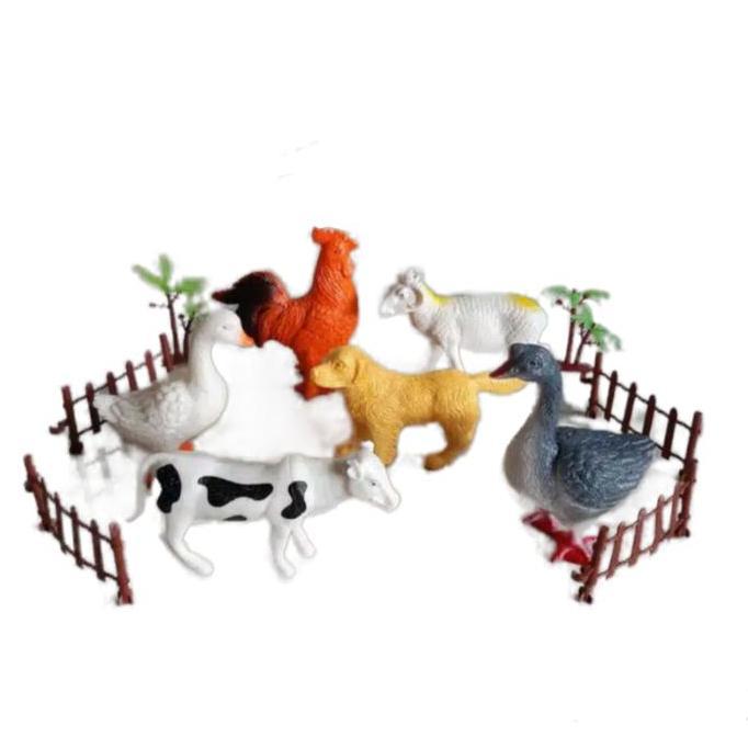 Bear- Mainan Set Hen Ternak Besar - Binatang Unggas Fure Farm Animal