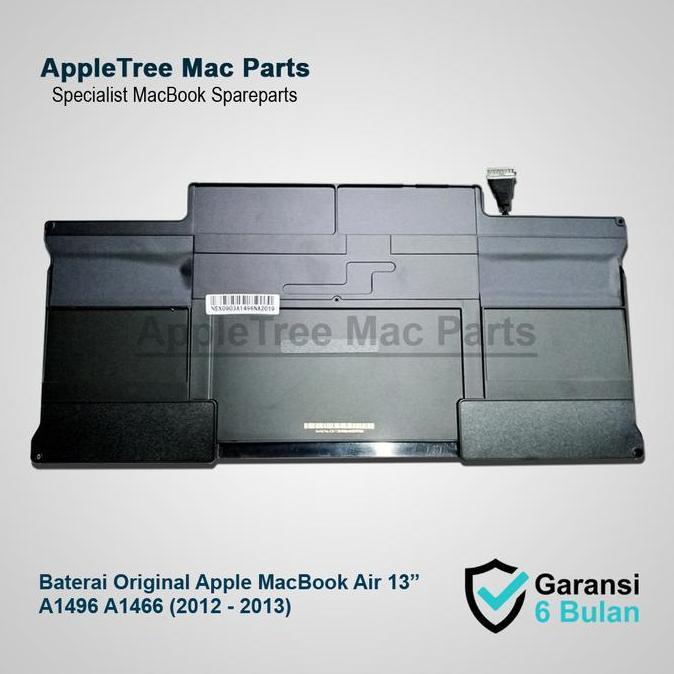 Compo- Baterai Apple A1496 A1466 Macbook Air 13 (2013 - 2017)