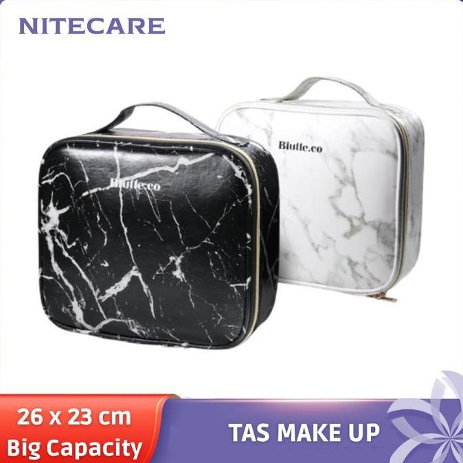 Trucco- Tas Koper Organizer Peralatan Kosmetik Make Up Cosmetic Besar
