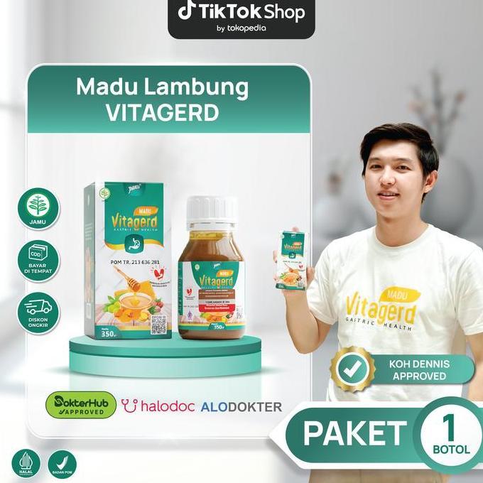 Youyou- Madu Vitagerd - Herbal Alami Membantu Masalah Gerd Anxiety (Sering Cemas & Insomnia), Asam L