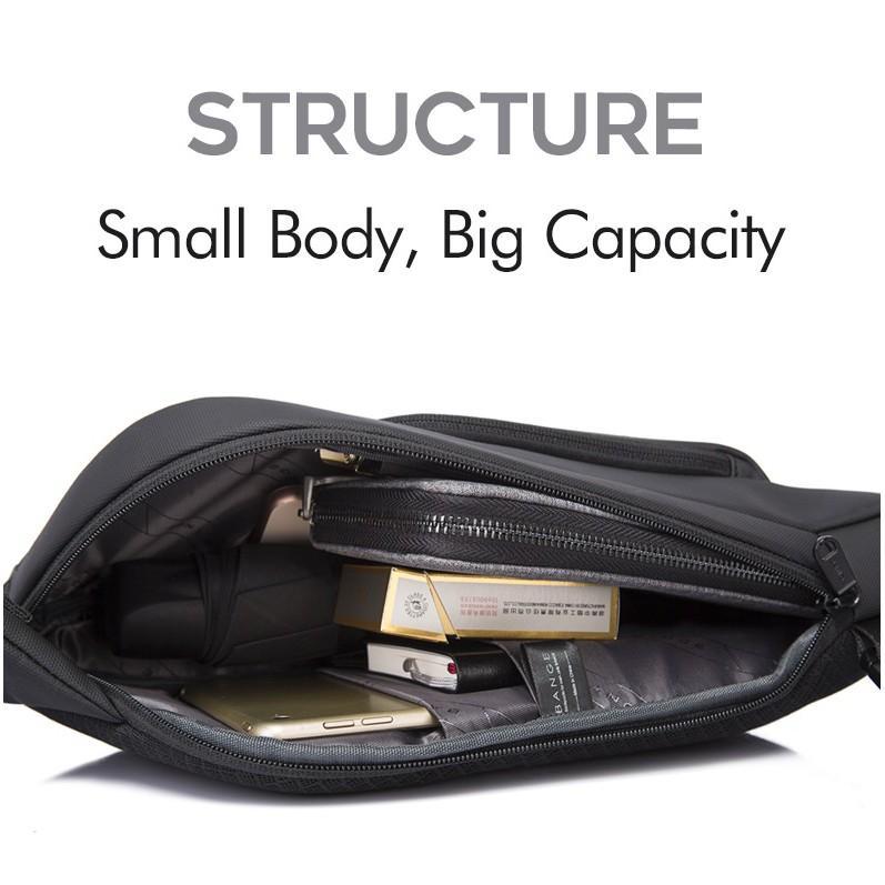 Bange Tas Selempang Pria Waist Bag Pria Sling Bag Pria Bg7312