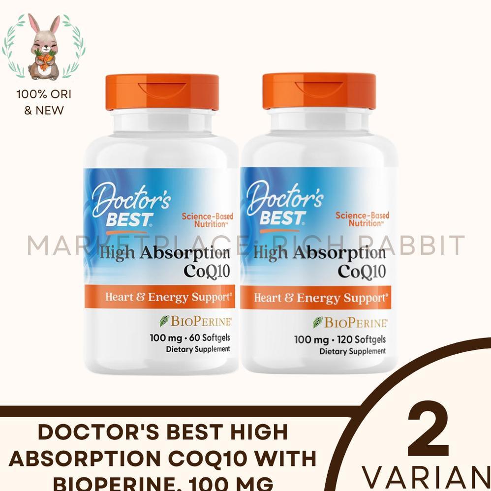 Doctor'S Best High Absorption Coq10 With Bioperine 100 Mg Doctors Best