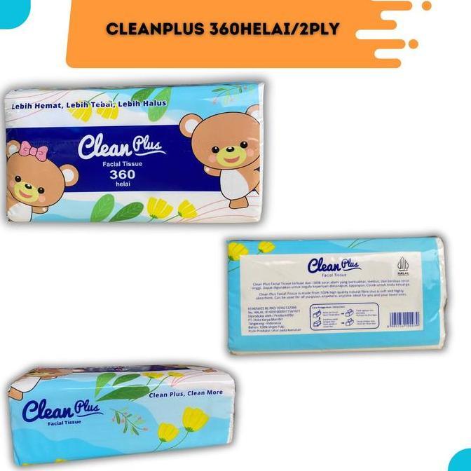Tisu cleanplus 360 sheet PAKET 10 pcs - tisu murah - tisu wajah
