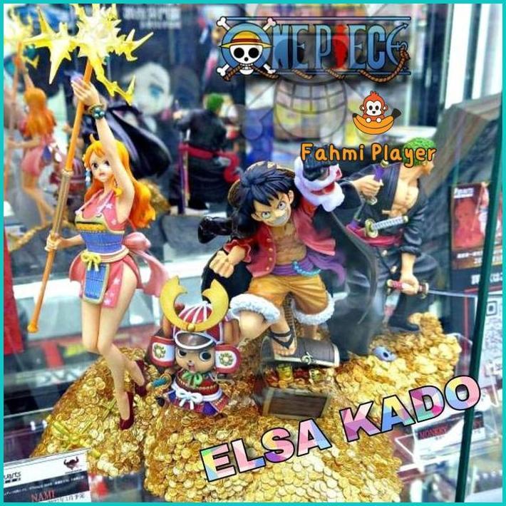 Figure One Piece Luffy Chopper Zoro Nami Wt100 Daikaizoku Hyakkei Coin