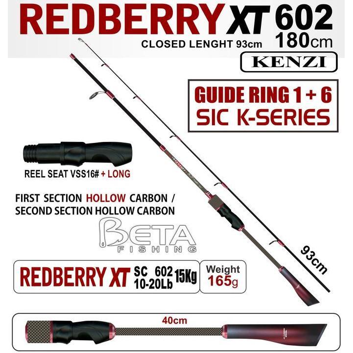 TERBARU - ROD JORAN KENZI RED BERRY XT 10-20 LB