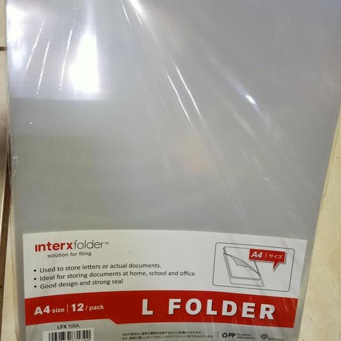 INTER X MAP L A4 /CLEAR HOLDER A4 /MAP FOLDER / MAP BENING A4 TERMURAH