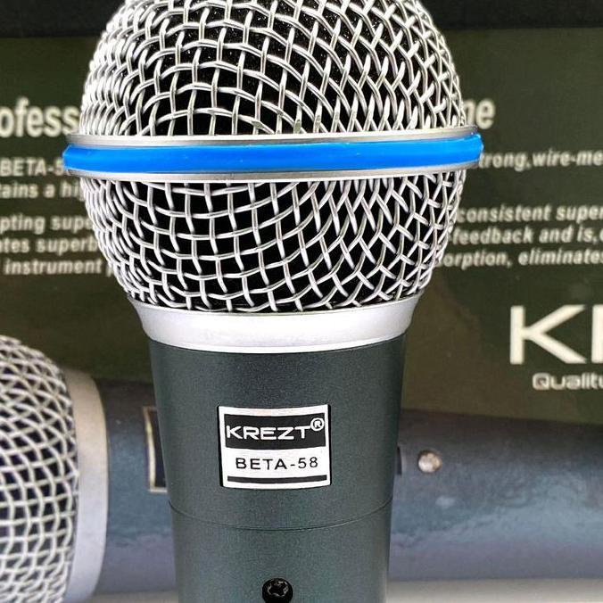 Msu- Mic Kabel Krezt Beta 58 - Mic Kabel Beta 58 Krezt Mic Vocal Krezt Beta 58 Garansi 1 Tahun